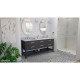 Valencia 72 inch Oak Console Vanity with Double Undermount Sinks 