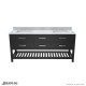 Valencia 72 inch Oak Console Vanity with Double Undermount Sinks 