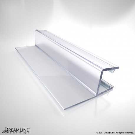 DreamLine JT015-10, Clear Inline Strike Vinyl, 96 in. Length, for 3/8 in. (10 mm.) Glass Shower Door