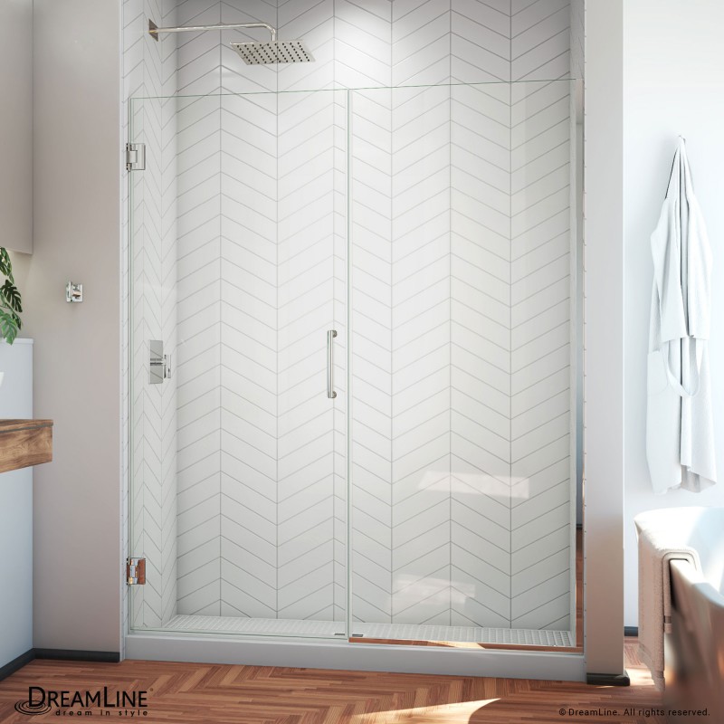 Unidoor Plus 53 60 1 2 Hinged Shower Door Dreamline