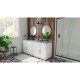 Dexterity 72 inch Oak Vanity with Double Undermount Sinks 
