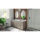 Dexterity 72 inch Oak Vanity with Double Undermount Sinks 