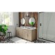 Dexterity 72 inch Oak Vanity with Double Undermount Sinks 