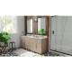 Dexterity 72 inch Oak Vanity with Double Undermount Sinks 