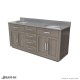 Dexterity 72 inch Oak Vanity with Double Undermount Sinks 