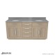 Dexterity 72 inch Oak Vanity with Double Undermount Sinks 