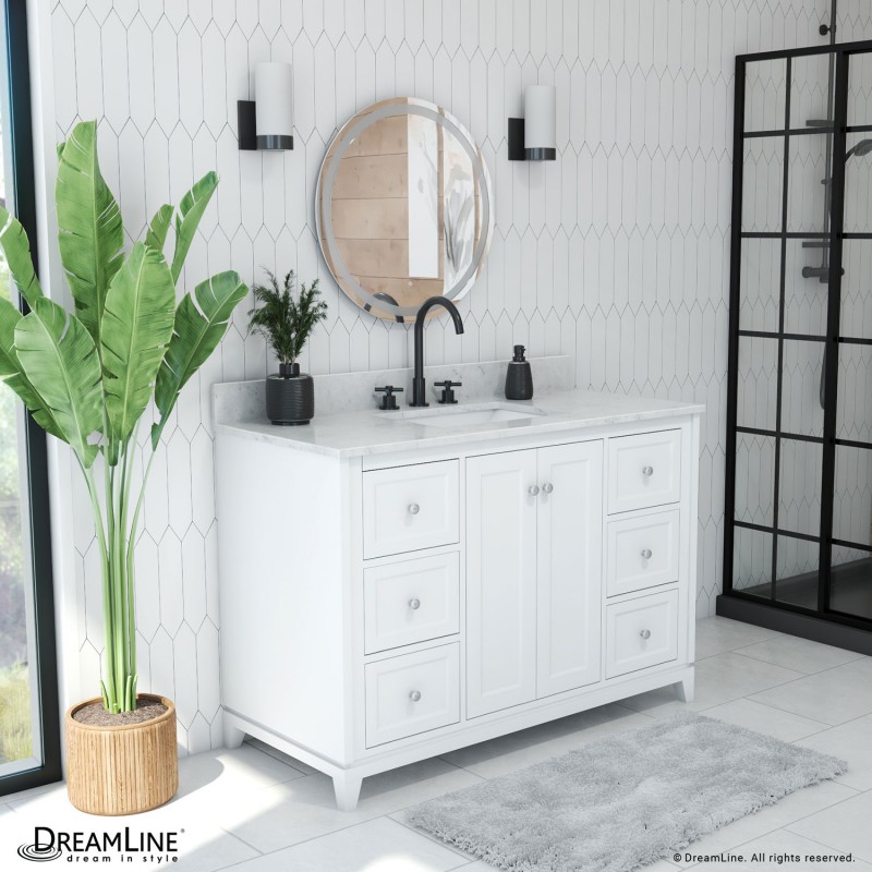 Formosa 48 inch Modern Console Vanity with Undermount Sink Dreamline