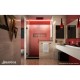 Unidoor Plus 57 - 60 1/2 Hinged Shower Door, 30 in. Buttress Panel Width