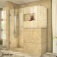 Unidoor Plus 59 in. x 30 3/8 - 40 3/8 in. Hinged Shower Enclosure