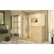 Unidoor Plus 59 in. x 30 3/8 - 40 3/8 in. Hinged Shower Enclosure